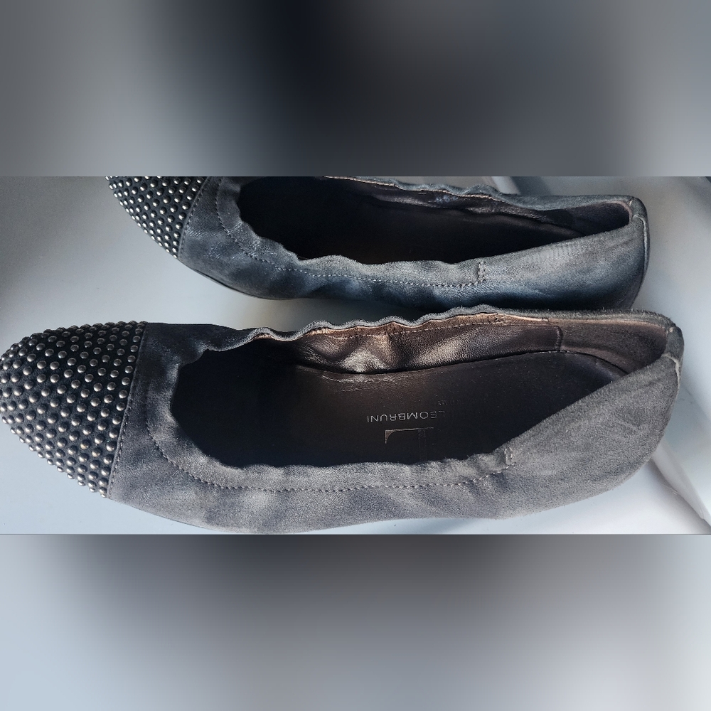 AGL Gray Studded Flats